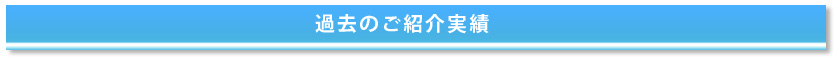 過去のご紹介実績